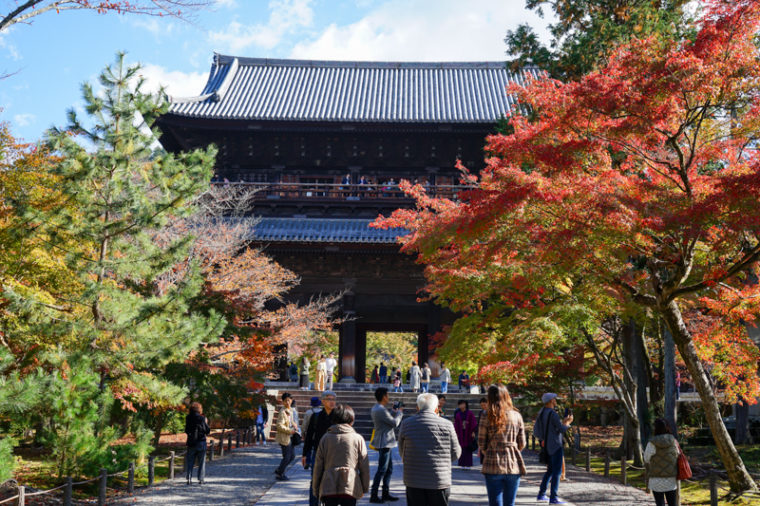 京都の紅葉スポット「南禅寺」