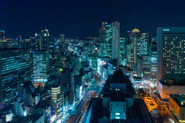 大阪梅田の夜景スポット「大阪駅前第3ビル」｜夜景写真とアクセスを紹介