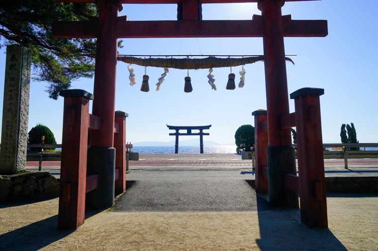 近江の厳島「白髭神社の大鳥居」
