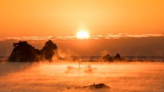 和歌山の絶景スポット「田原の海霧」