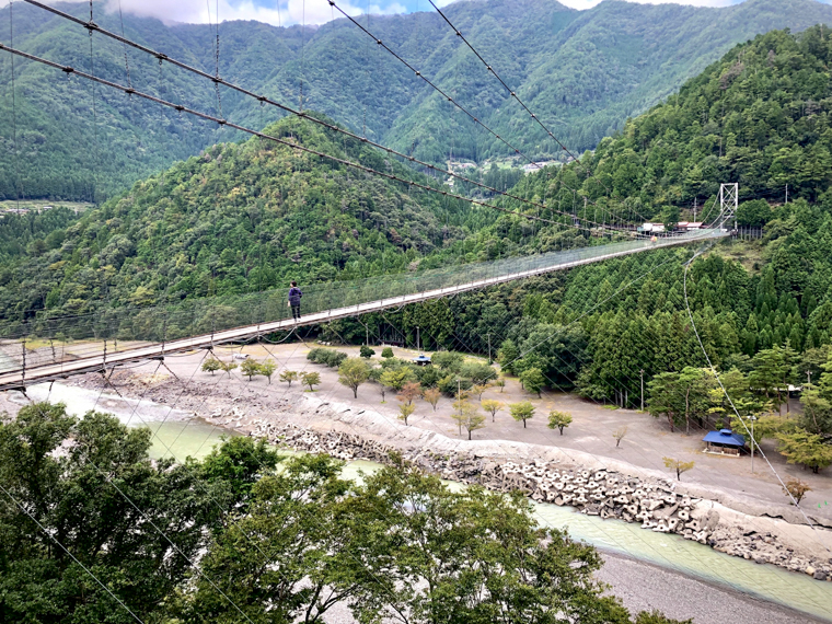 奈良のおすすめ絶景スポット「谷瀬の吊り橋」